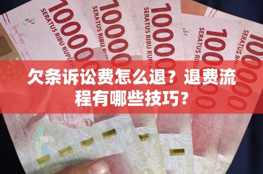 北京欠条诉讼费怎么退？退费流程有哪些技巧？
