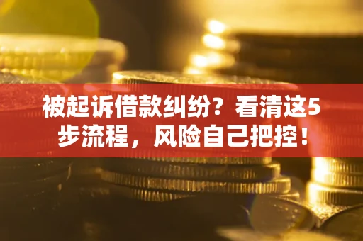 北京被起诉借款纠纷？看清这5步流程，风险自己把控！