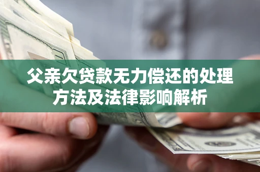 北京父亲欠贷款无力偿还的处理方法及法律影响解析