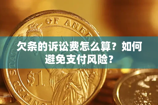 北京欠条的诉讼费怎么算？如何避免支付风险？