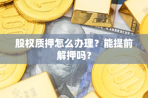 北京股权质押怎么办理？能提前解押吗？