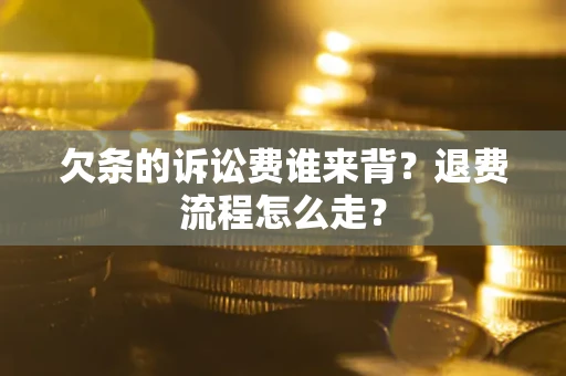 北京欠条的诉讼费谁来背？退费流程怎么走？