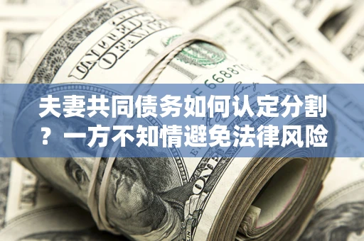 北京夫妻共同债务如何认定分割？一方不知情避免法律风险必看！